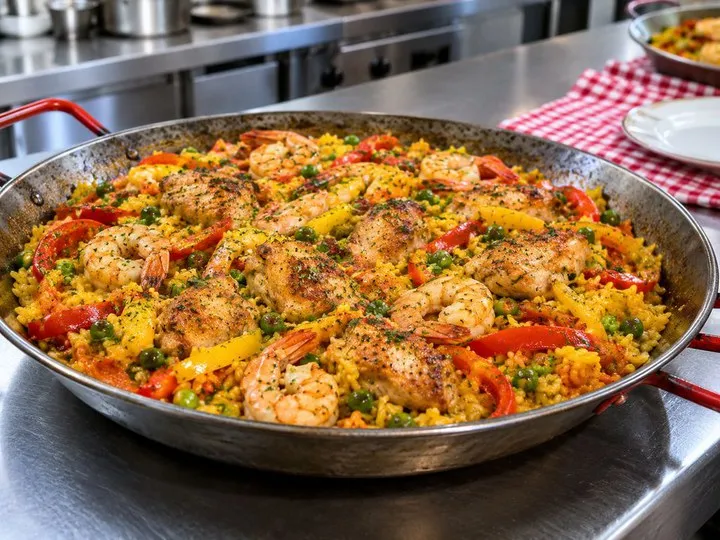 Paella z kurczakiem